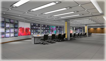 全廠(chǎng)監(jiān)控主控中心效果圖